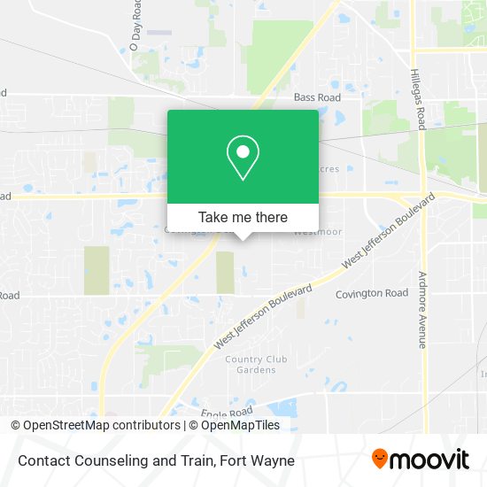 Contact Counseling and Train map
