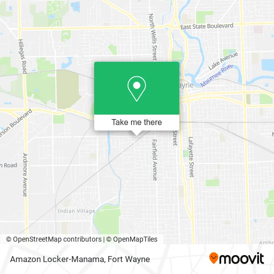 Amazon Locker-Manama map