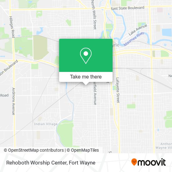 Mapa de Rehoboth Worship Center