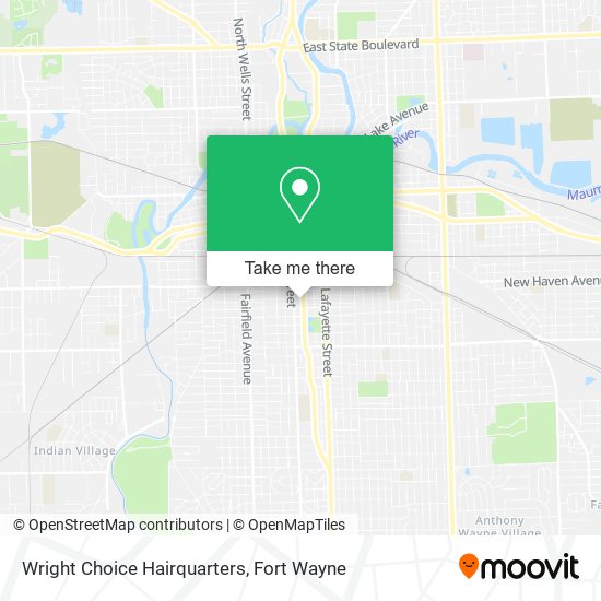 Wright Choice Hairquarters map