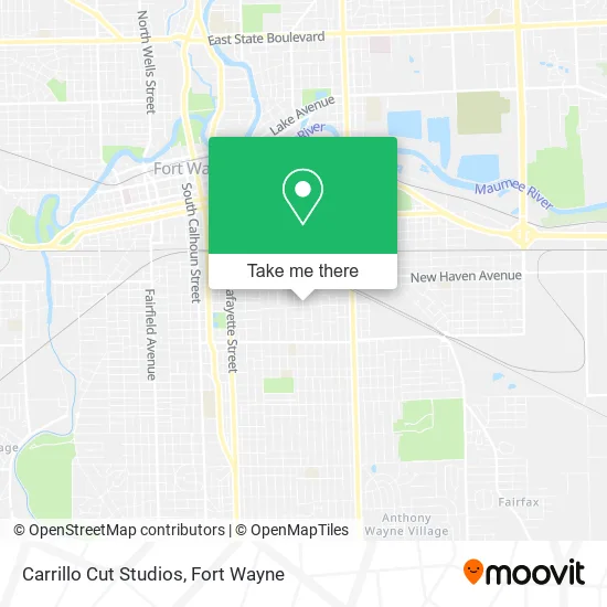 Mapa de Carrillo Cut Studios