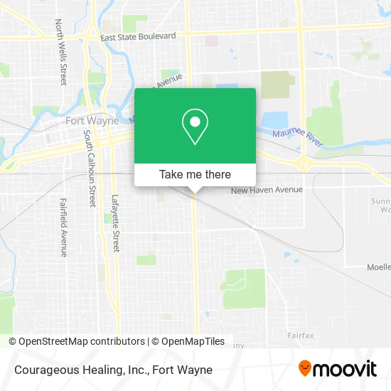 Mapa de Courageous Healing, Inc.
