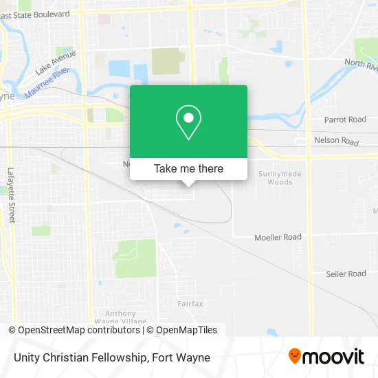 Unity Christian Fellowship map