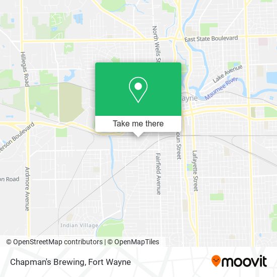 Chapman's Brewing map