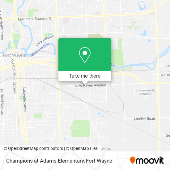 Mapa de Champions at Adams Elementary