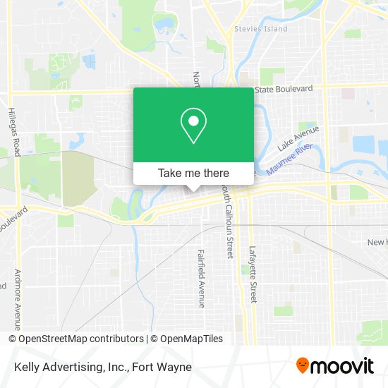 Kelly Advertising, Inc. map