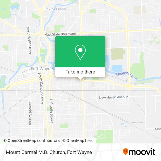 Mount Carmel M.B. Church map