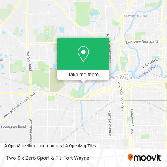 Mapa de Two Six Zero Sport & Fit