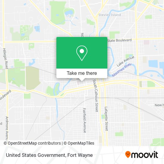 Mapa de United States Government