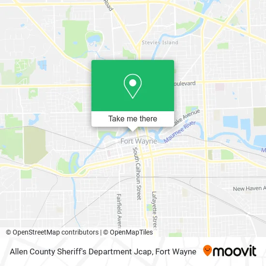 Mapa de Allen County Sheriff's Department Jcap