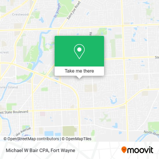 Michael W Bair CPA map