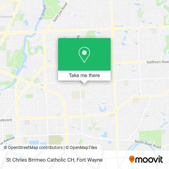 St Chrles Brrmeo Catholic CH map
