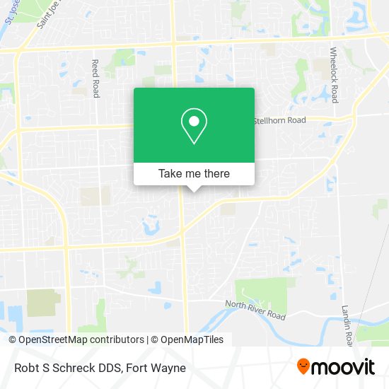 Robt S Schreck DDS map