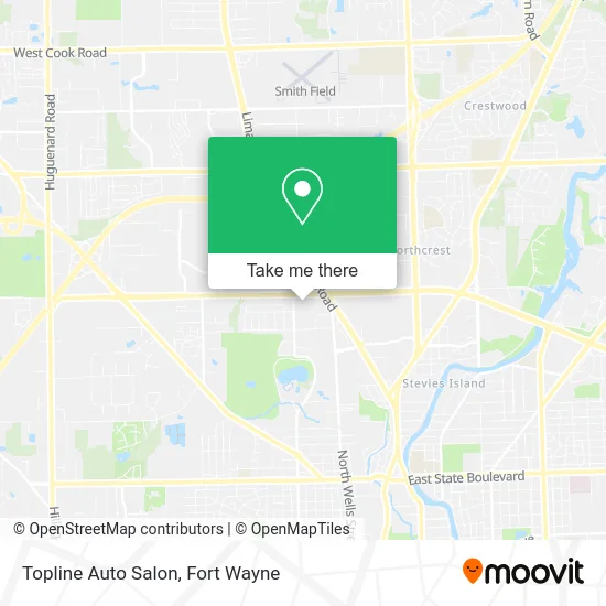 Topline Auto Salon map
