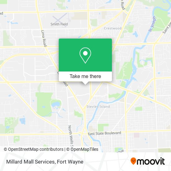 Millard Mall Services map