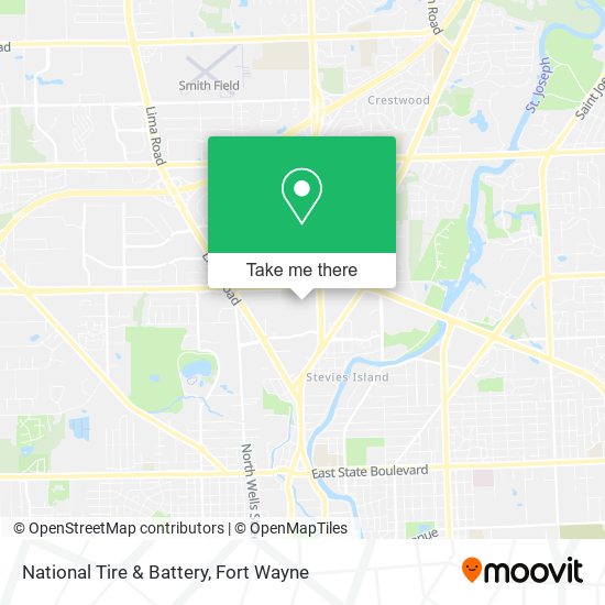National Tire & Battery map