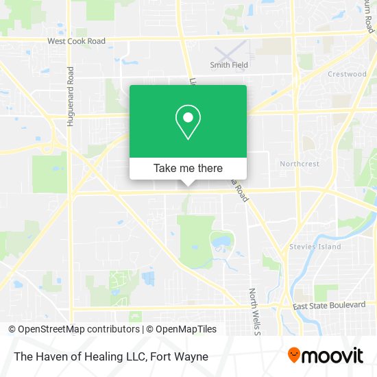 The Haven of Healing LLC map