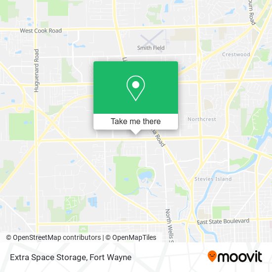 Mapa de Extra Space Storage