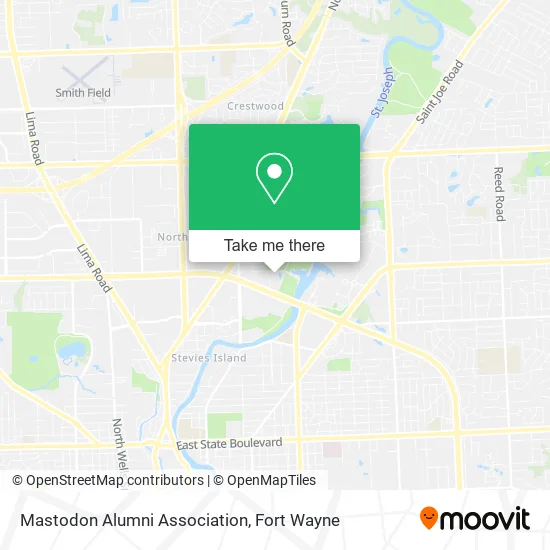 Mastodon Alumni Association map
