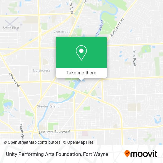 Mapa de Unity Performing Arts Foundation