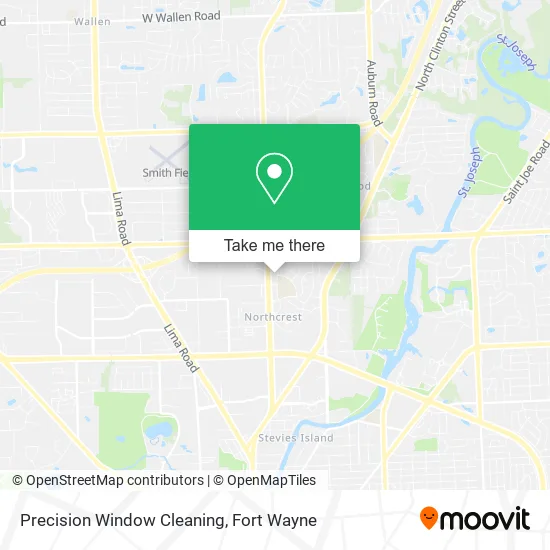 Precision Window Cleaning map