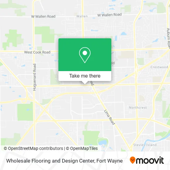 Mapa de Wholesale Flooring and Design Center