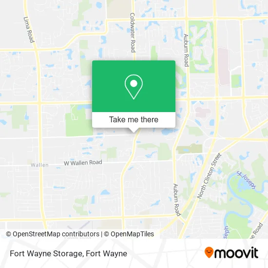 Fort Wayne Storage map