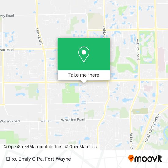 Elko, Emily C Pa map