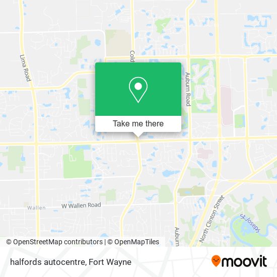 halfords autocentre map