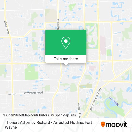 Mapa de Thonert Attorney Richard - Arrested Hotline