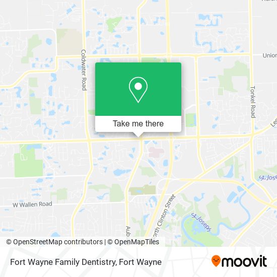 Fort Wayne Family Dentistry map