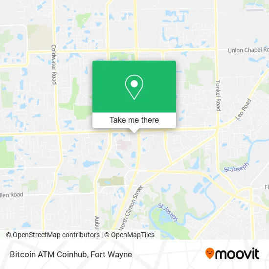 Mapa de Bitcoin ATM Coinhub