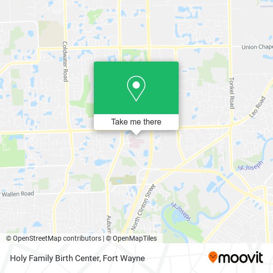 Mapa de Holy Family Birth Center