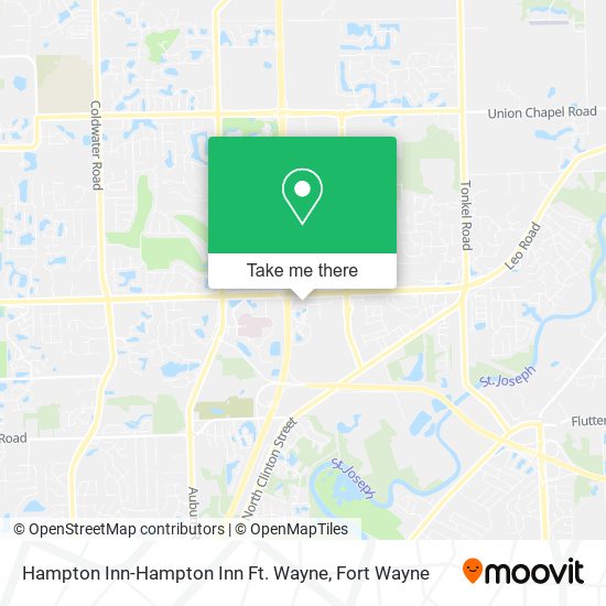 Hampton Inn-Hampton Inn Ft. Wayne map