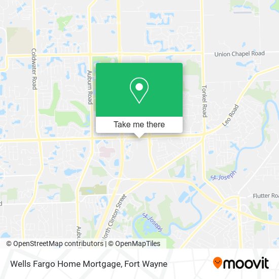 Mapa de Wells Fargo Home Mortgage