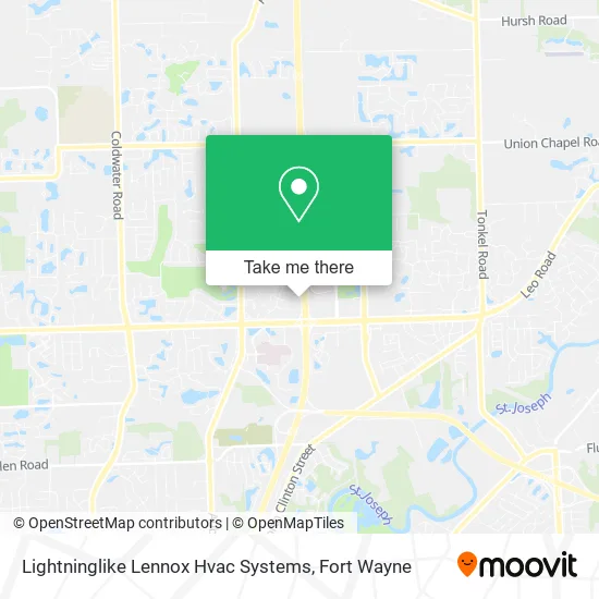 Mapa de Lightninglike Lennox Hvac Systems