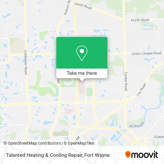 Mapa de Talented Heating & Cooling Repair