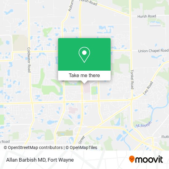 Allan Barbish MD map