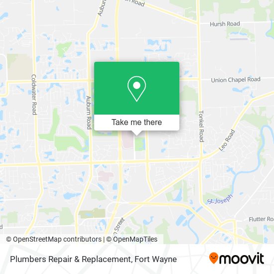 Plumbers Repair & Replacement map