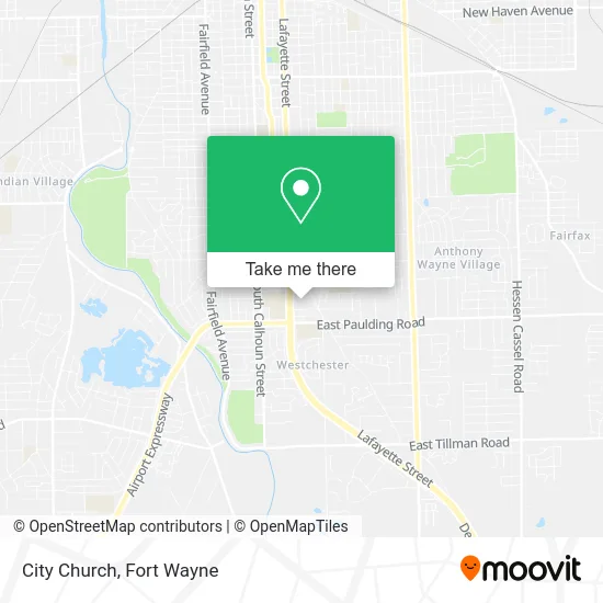 City Church map
