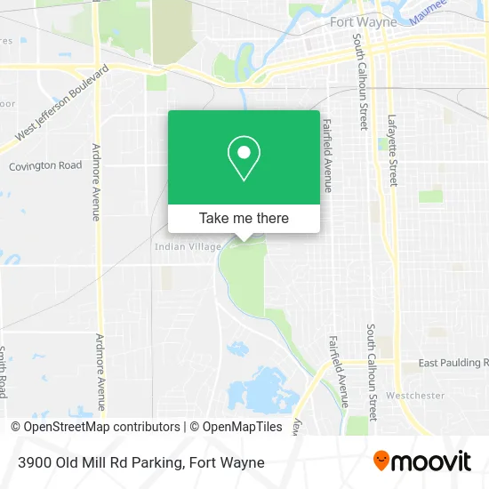Mapa de 3900 Old Mill Rd Parking