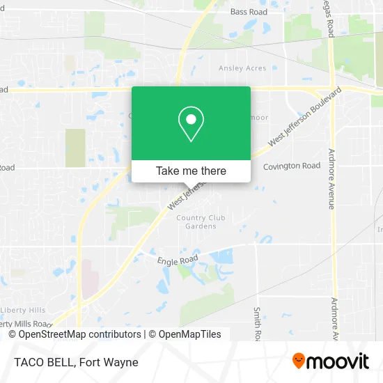 TACO BELL map