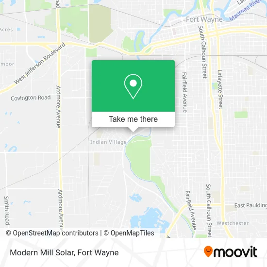 Modern Mill Solar map