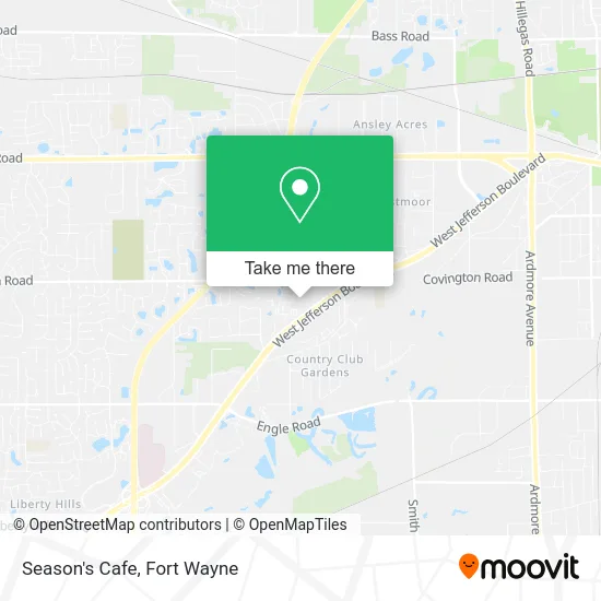 Season's Cafe map