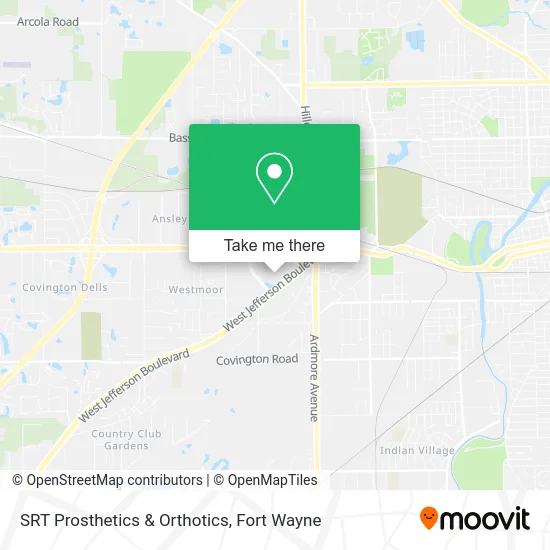 Mapa de SRT Prosthetics & Orthotics
