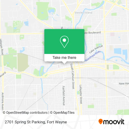 Mapa de 2701 Spring St Parking