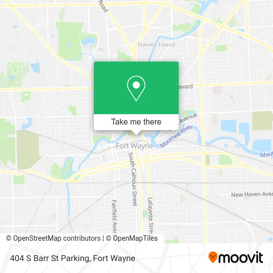 Mapa de 404 S Barr St Parking