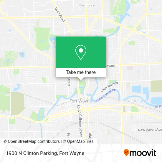 Mapa de 1900 N Clinton Parking