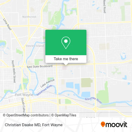 Christian Daake MD map