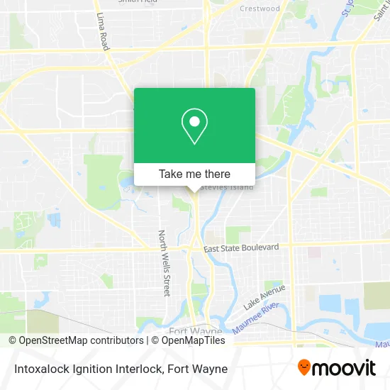 Mapa de Intoxalock Ignition Interlock
